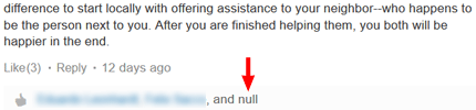 and null